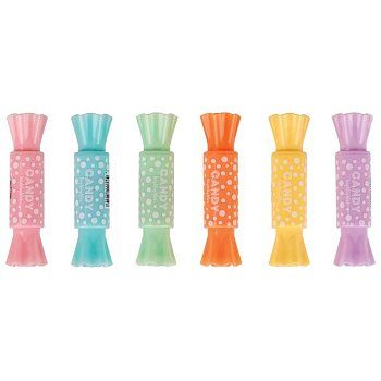 Текстовыделитель двусторонний MESHU "Candy" мини, 2/4 мм, пулевидный/скошенный, ассорти RE-MS_HL50554