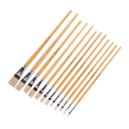 Кисть щетина СОНЕТ плоская 1 шт длинная ручка №14 NP-139660