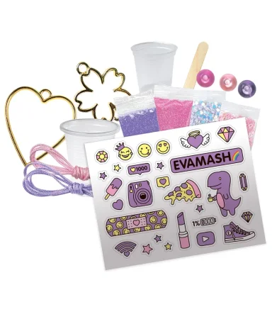 Набор по созданию украшения из эпоксидной смолы Be TrenDIY Кулон-сердце и браслет Eva Mash AS-B018Y