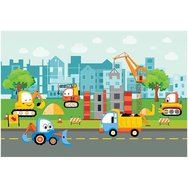 Пазл ТРИ СОВЫ 24 maxi "Стройка в городе" RE-ПК24М_54508