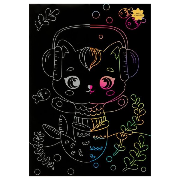 Гравюра с мультицветной основой ТРИ СОВЫ А5 "Музыка" RE-GA5_49951