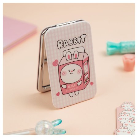 Зеркальце карманное складное MESHU "Milk rabbit" RE-MS_52713