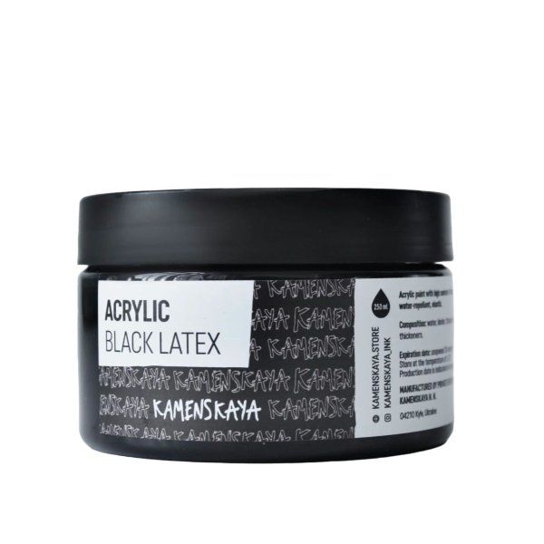 Акриловый латекс Kamenskaya Ink 250 мл Черный K-00-00000594