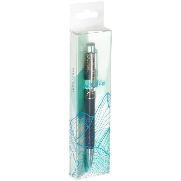 Ручка шариковая автоматическая MESHU "Black sand" синяя, 1.0 мм RE-MS_94147