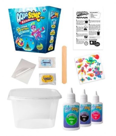 Набор для опытов Slime "Aqua Slime. Средний набор AS-AQ001