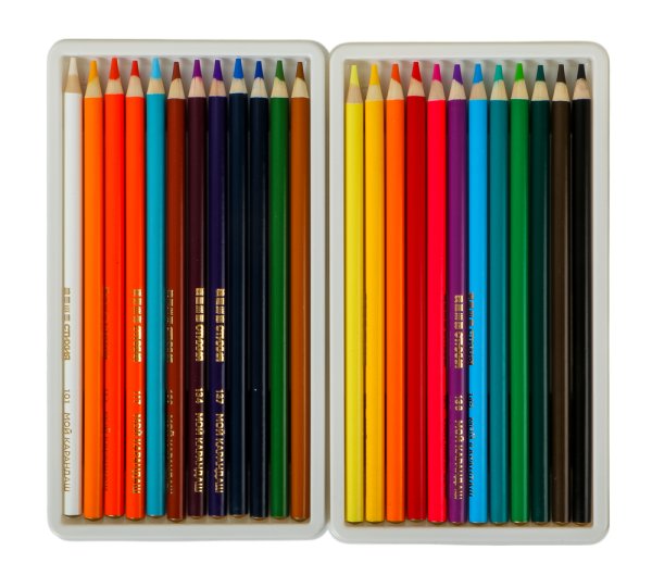 Набор цветных карандашей Стихия 24 цв в картонной упаковке MPST03002