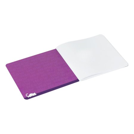 Записная книжка 170 x 170 мм 40л. MESHU "Meow" 80 г/м2 на скрепке, soft-touch, тиснение фольгой, без линовки RE-MS_53366