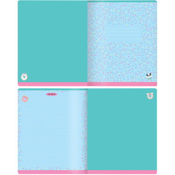 Тетрадь 48л. A5 клетка MESHU "Cute friends" ТВИН-лак RE-MS_31312