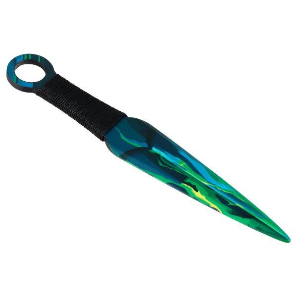 Нож деревянный ТРИ СОВЫ Кунай, серия легендарный "Яд" пакет с европодвесом RE-НД1КН001