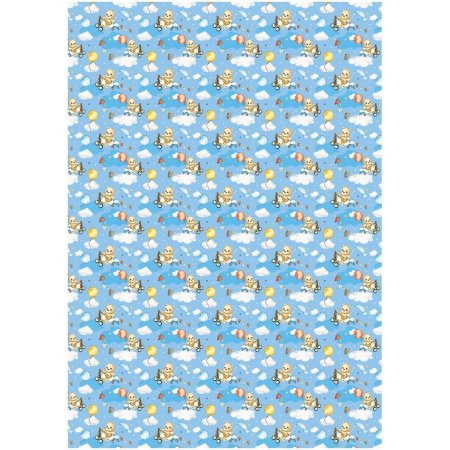 Упаковочная бумага глянцевая MESHU "Мир техники" 1л. 70 x 100 см 80 г/м2, ассорти RE-MS_53488