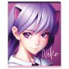 Тетрадь 48л. A5 клетка MESHU "Neko" софт-тач ламинация, тиснение фольгой RE-MS_49784