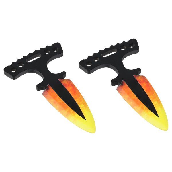 Нож деревянный ТРИ СОВЫ Тычковый, серия легендарный "Расплавленный" пакет с европодвесом RE-НД1ТК001