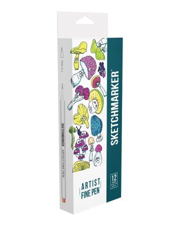 Набор капиллярных ручек SKETCHMARKER Artist fine pen Basic 4 12 цв MPAFP-12BAS4
