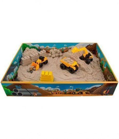 Кинетический песок "Космический песок" Стройка 1.5 кг с песочницей AS-K020