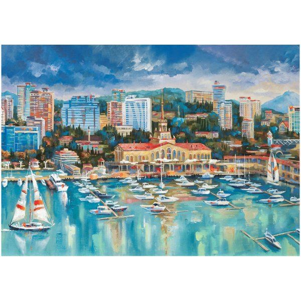 Пазл ТРИ СОВЫ 260 "Морской порт" RE-ПК260_54623