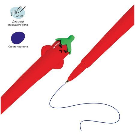 Ручка шариковая MESHU "Bite Me" синяя, 0.7 мм, корпус ассорти RE-MS_65831