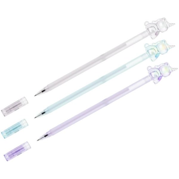 Ручка шариковая MESHU "Unicorn" синяя, 0.7 мм, перламутр, софтач, ассорти RE-296409