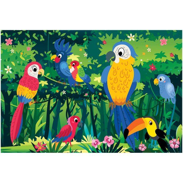 Пазл ТРИ СОВЫ 24 maxi "Пернатая Африка" RE-ПК24М_54516