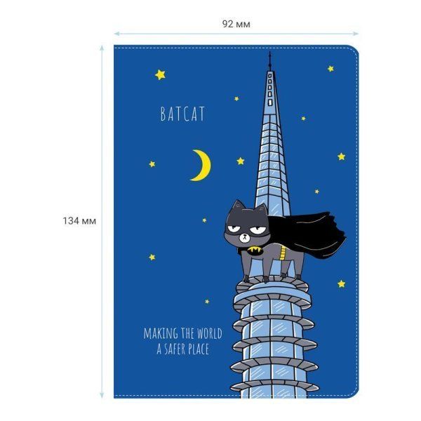 Обложка для паспорта MESHU "BatCat" ПВХ, 2 кармана RE-MS_47032