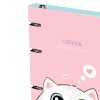 Тетрадь на кольцах 100л. A5 MESHU "Cat book" картон, матовая ламинация, выб. УФ-лак RE-MS_50666