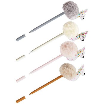 Ручка шариковая MESHU "Lamb" синяя, 0.7 мм, корпус ассорти RE-MS_65909