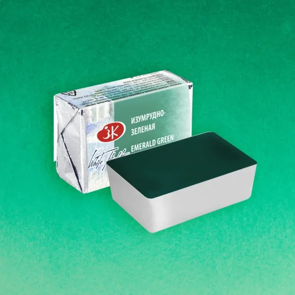 Акварель БЕЛЫЕ НОЧИ кювета 2.5 мл, 713 Изумрудно-зеленая NP-1911713