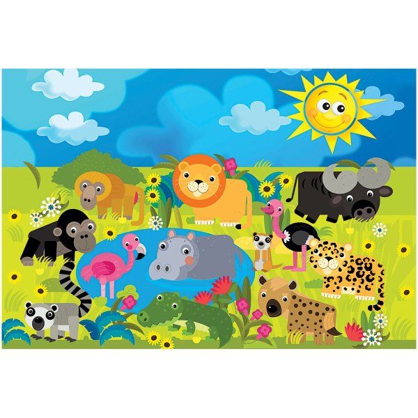 Пазл ТРИ СОВЫ 24 maxi "Сафари-парк" RE-ПК24М_54517