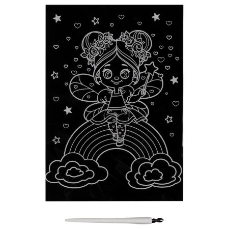 Гравюра с мультицветной основой ТРИ СОВЫ А5 "Волшебница" RE-GA5_49952