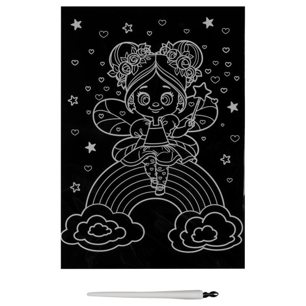 Гравюра с мультицветной основой ТРИ СОВЫ А5 "Волшебница" RE-GA5_49952