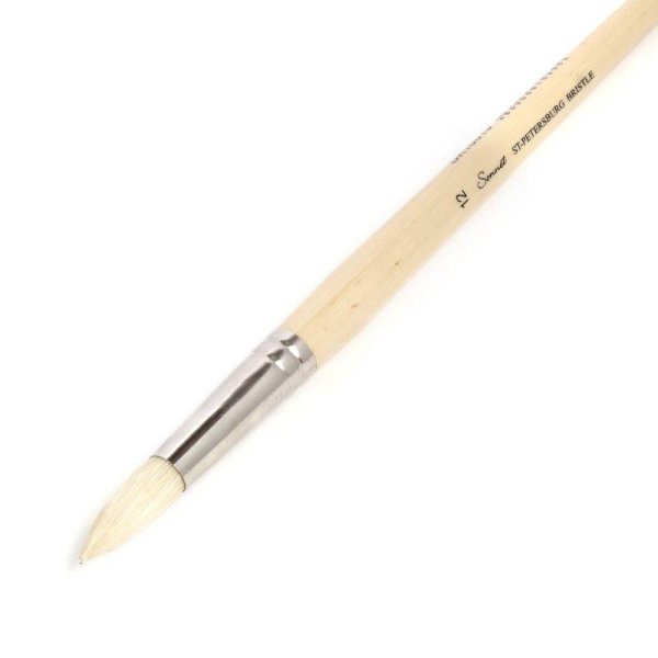 Кисть щетина СОНЕТ круглая 1 шт длинная ручка №12 NP-139650