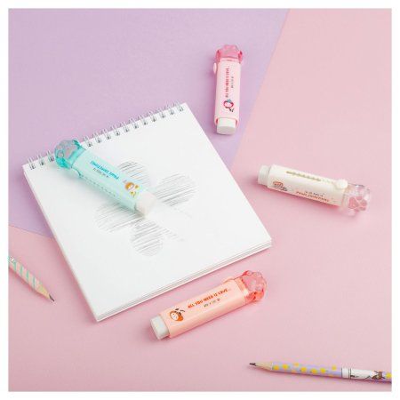 Ластик MESHU "Cat Paw" 93 x 28 x 17 мм, термопластичная резина, пластиковый футляр RE-MS_54912