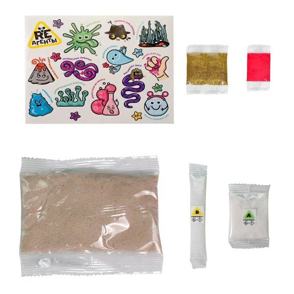 Научно-познавательный набор Re-Агенты "Извержение вулкана" красный AS-EX002T