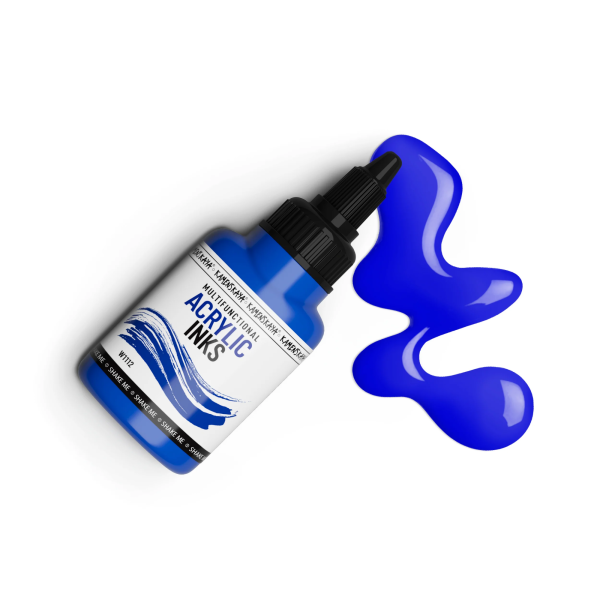 Чернила акриловые Kamenskaya Ink 40 мл W1112 Ультрамарин K-00-00000809