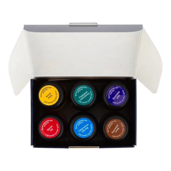 Набор акриловых красок для витража DECOLA 6 шт х 20 мл, картон NP-42411064