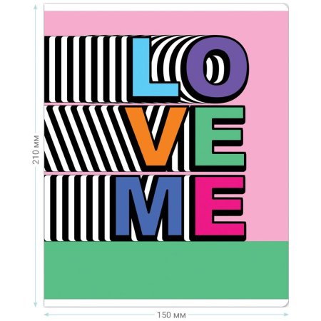 Тетрадь 48л. A5 клетка MESHU "Crazy phrazes" ТВИН-лак RE-MS_43106