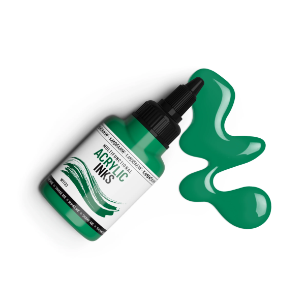 Чернила акриловые Kamenskaya Ink 40 мл W1133 Малахитовый K-00-00000829