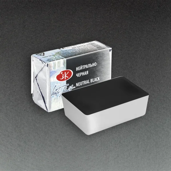 Акварель БЕЛЫЕ НОЧИ кювета 2.5 мл, 805 Нейтрально-черная NP-1911805