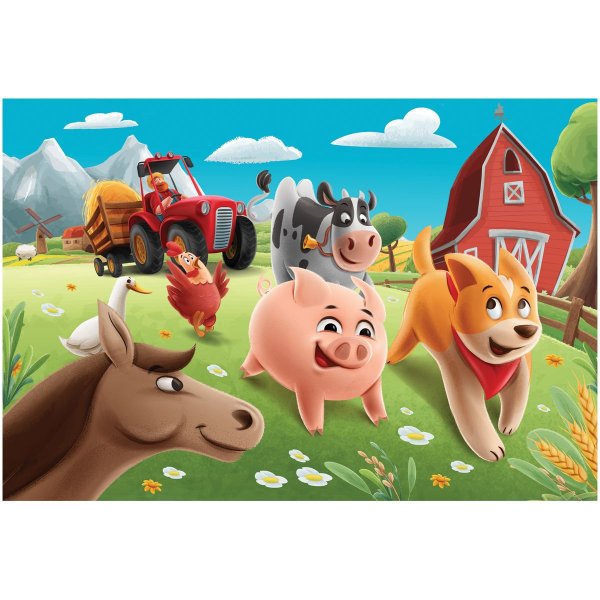 Пазл ТРИ СОВЫ 160 "Веселая ферма" RE-ПК160_54599