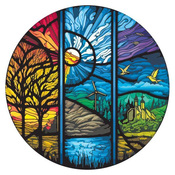 Пазл ТРИ СОВЫ 77 "Витраж" RE-ПК77_54620