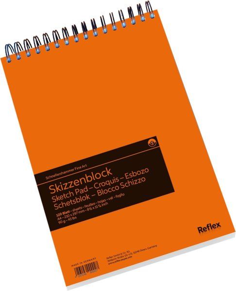 Блок для скетчинга REFLEX Studioline Sketching 90 г/м2 A4 120 л, гладкая, спираль RX-VF5003610