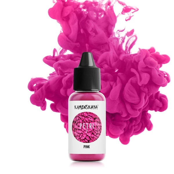 Чернила для петри Kamenskaya Ink 15 мл 07 Розовый K-P15-07