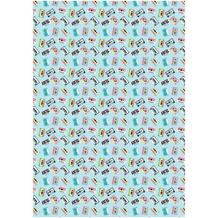 Упаковочная бумага глянцевая MESHU "Кассеты" 1л. 70 x 100 см 80 г/м2 RE-MS_53467