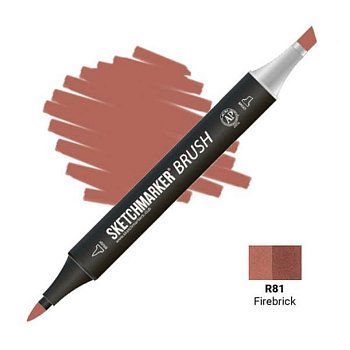 Маркер SKETCHMARKER Brush двухсторонний на спирт.основе R81 Кирпич MPSMB-R81