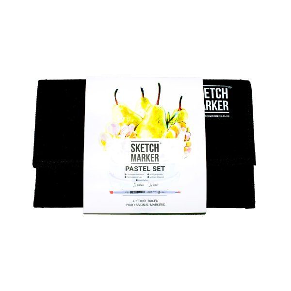 Набор маркеров SKETCHMARKER Pastel Set 24 шт пастельные оттенки + сумка органайзер MP24past