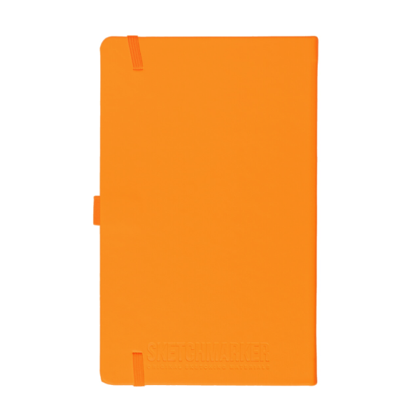 Блокнот для зарисовок SKETCHMARKER 140 г/м2 13 x 21 см 80 л, твердая обложка, Неоновый апельсин MP23148043SM
