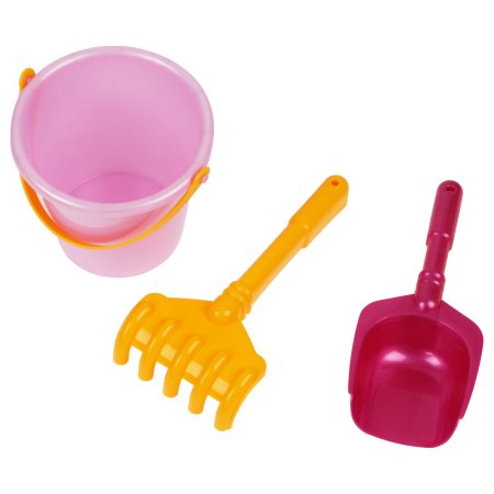 Набор для песка ТРИ СОВЫ "Десерт" 6 предметов (ведро, грабли, совок, 3 формочки) RE-ПИО_005