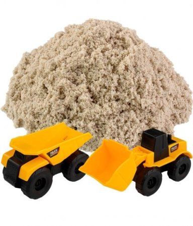 Кинетический песок "Космический песок" в наборе Самосвал+погрузчик 2 кг песочный AS-K022