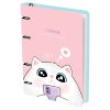 Тетрадь на кольцах 100л. A5 MESHU "Cat book" картон, матовая ламинация, выб. УФ-лак RE-MS_50666
