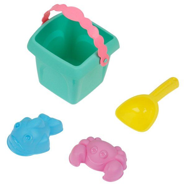 Набор для песка ТРИ СОВЫ "Морские обитатели" 5 предметов (ведерко, совок, 3 формочки) RE-ПИО_003