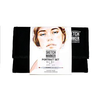 Набор маркеров SKETCHMARKER Portrait Set 24 шт Портрет + сумка органайзер MPSM-24PORT
